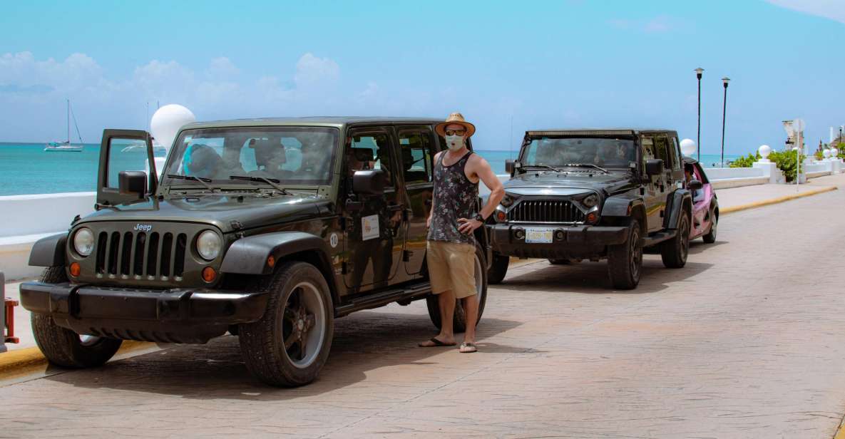 Cozumel Jeep Safari With Beach Lunch and Snorkeling - Key Points