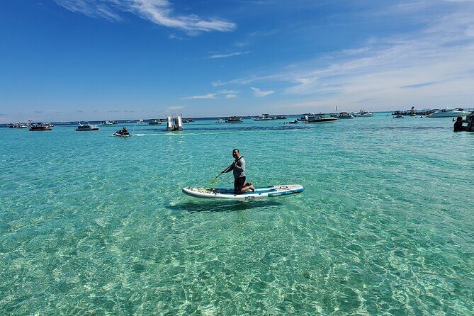 Crab Island Party!! Lily Pad, Paddleboard, Speaker & Cooler - The Sum Up