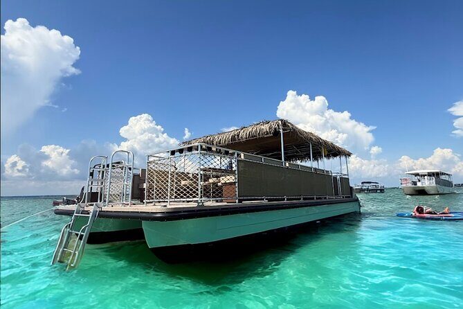 Crab Island Swim Aboard the Tipsy Tiki - Key Points