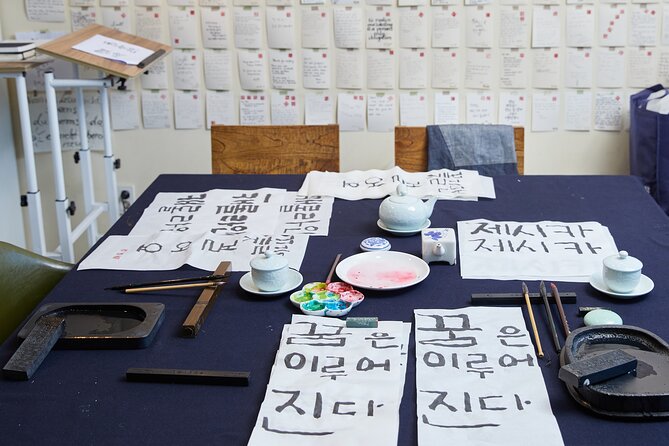 Create a Korean Calligraphy Scroll With Jeongju in Insadong Seoul - Workshop Highlights