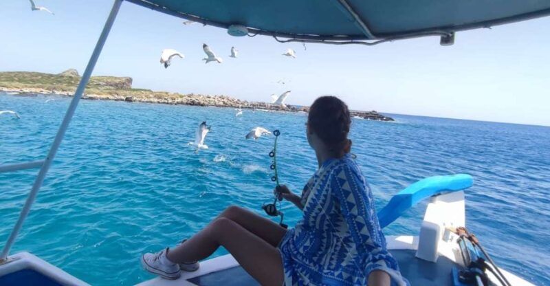 Crete: Fishing & Swimming Boat Cruise With Lunch & Drinks - Key Points