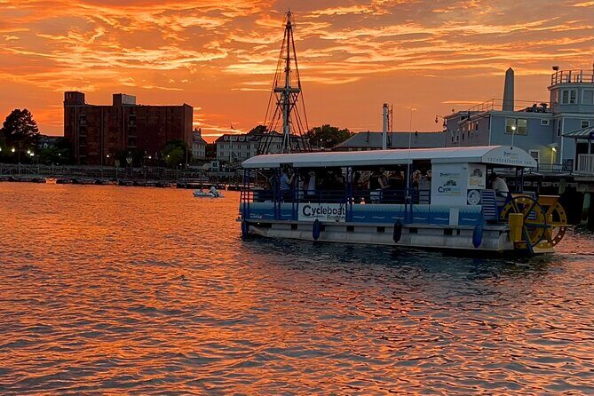 Cycleboat Boston 90 min BYOB Amazing Harbor Private Charters - Key Points