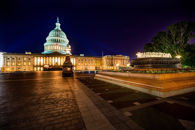 Dark History: Scandals of Capitol Hill Evening Walking Tour - Key Points