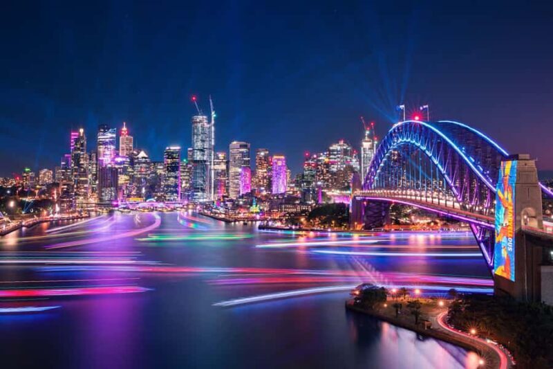 Darling Harbour: Slow Jet Boat Cruise Vivid Sydney - Key Points