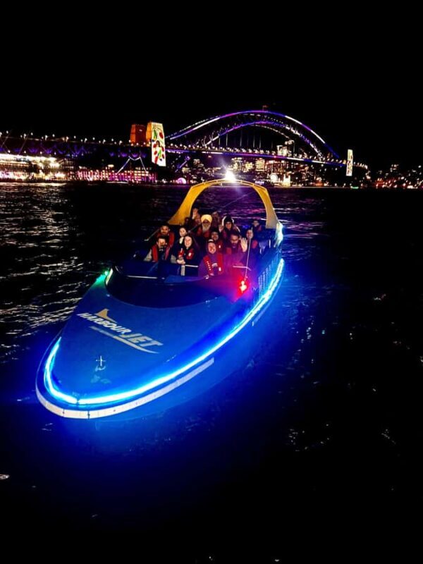 Darling Harbour: Slow Jet Boat Cruise Vivid Sydney - Experiencing Vivid Sydney from the Water