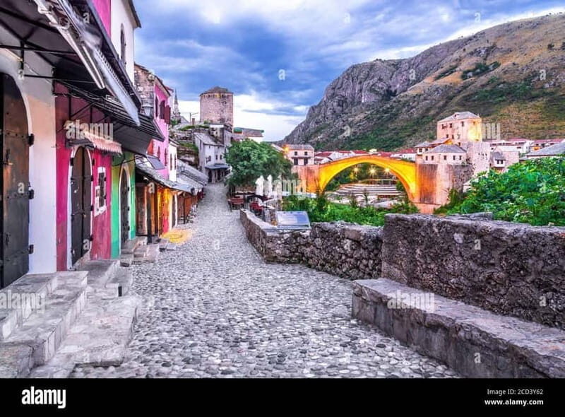 Day trip to Mostar old bridge and Krawice waterfalls - Key Points