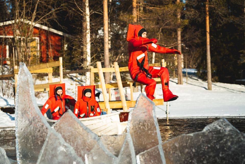 Daytime Ice Floating Rovaniemi, Frozen Lake Experience - Key Points