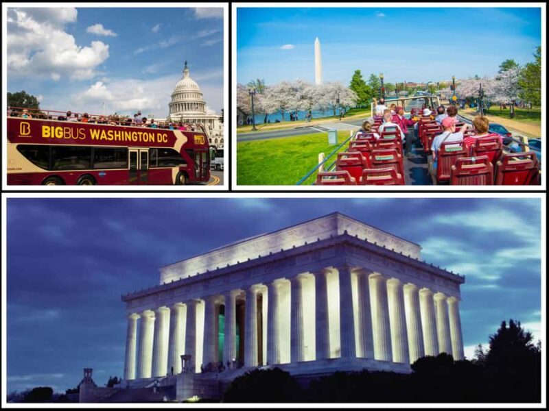 DC: Hop-on Hop-off, Night Tour, and Arlington Audio Guide - Key Points