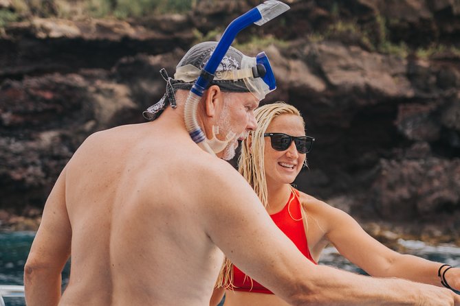 Deluxe Snorkel & Dolphin Watch Aboard a Luxury Catamaran From Kailua-Kona - Relax With Cocktails Along Kona Coastline