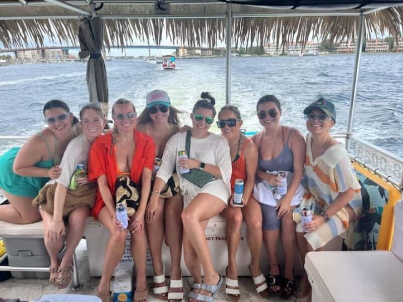 Destin: Crab Island Tiki Boat Cruise with Captain - Key Points