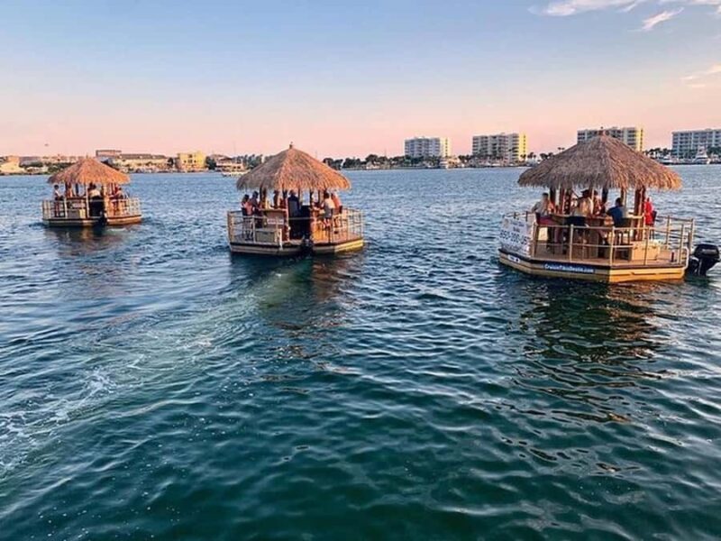 Destin: Floating Tiki Bar Cruise with 360° Harbor Views - Transportation and Group Size