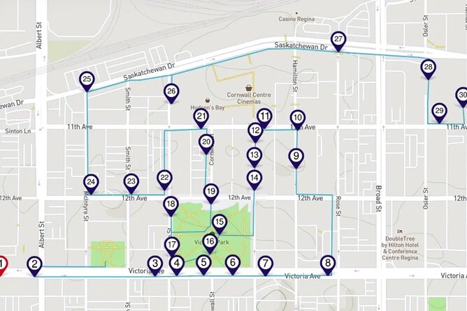 Discover Downtown Regina: a Smartphone Audio Walking Tour - Tour Features