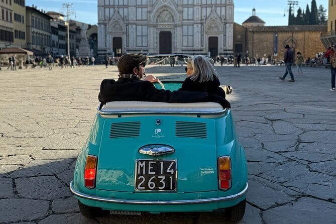 Discover Florence city center on e-cabriot fiat 500 - Key Points