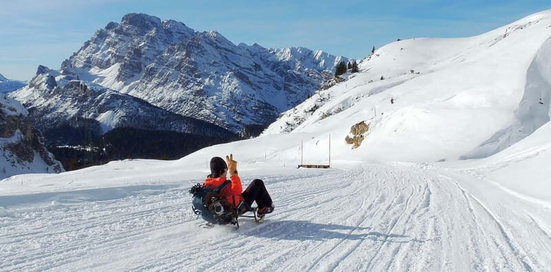 Dolomites of Cortina: Winter Hiking & Sledding Experience - Key Points