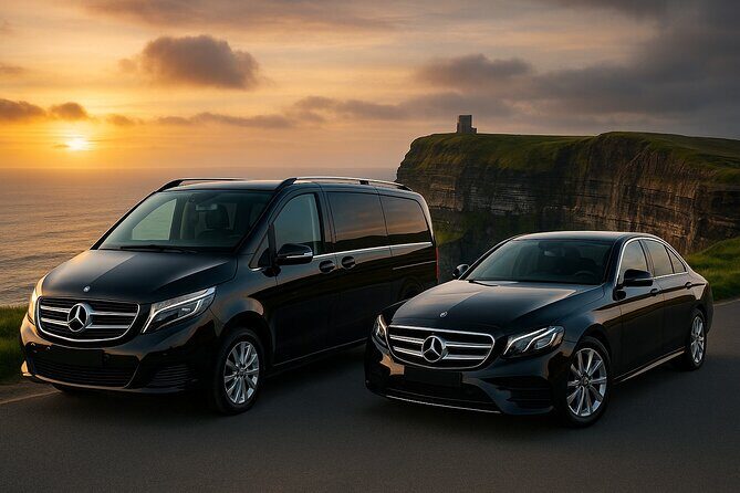Doonbeg: Private transfer to & from Shannon Airport | Premium Car - Booking and Availability