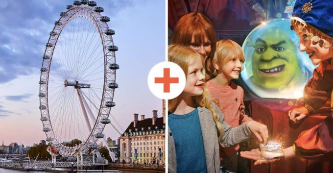 DreamWorks Shreks Adventure and London Eye: Combo Ticket - Riding the London Eye