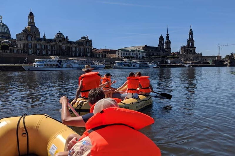 Dresden: Bootstour im Schlauchboot von Loschwitz -Altstadt - Key Points