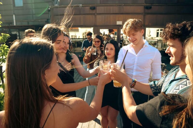 Drunken Monkey Prague Daytime Pub Crawl Open Bar Party Vibes - Meeting Point and Arrival