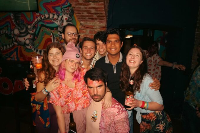 Drunken Monkey Prague Daytime Pub Crawl Open Bar Party Vibes - Socializing and Networking