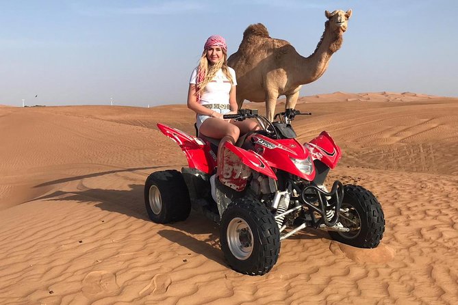 Dubai Red Dunes Desert Safari,ATV Quad Bike Camel Ride&BBQ Dinner - Cultural Entertainment Highlights