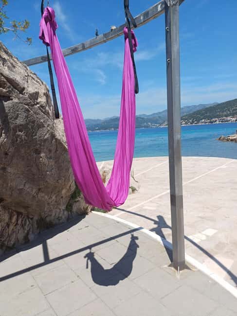 Dubrovnik: Private Aerial Fitness Class on the Beach - Key Points