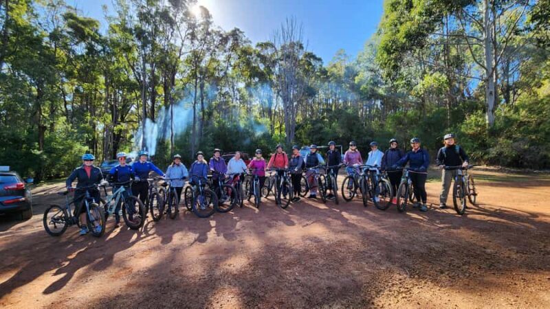 Dwellingup; 'Pedal 'n' Platter' Guided Mountain Bike Tour - The Half-way Picnic and Rest Break