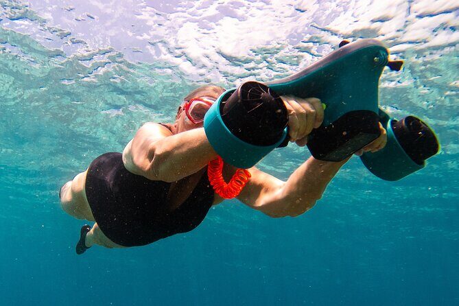 E-Snorkeling tour in Bonaire with easy Sea Scooters - Small Group Advantage