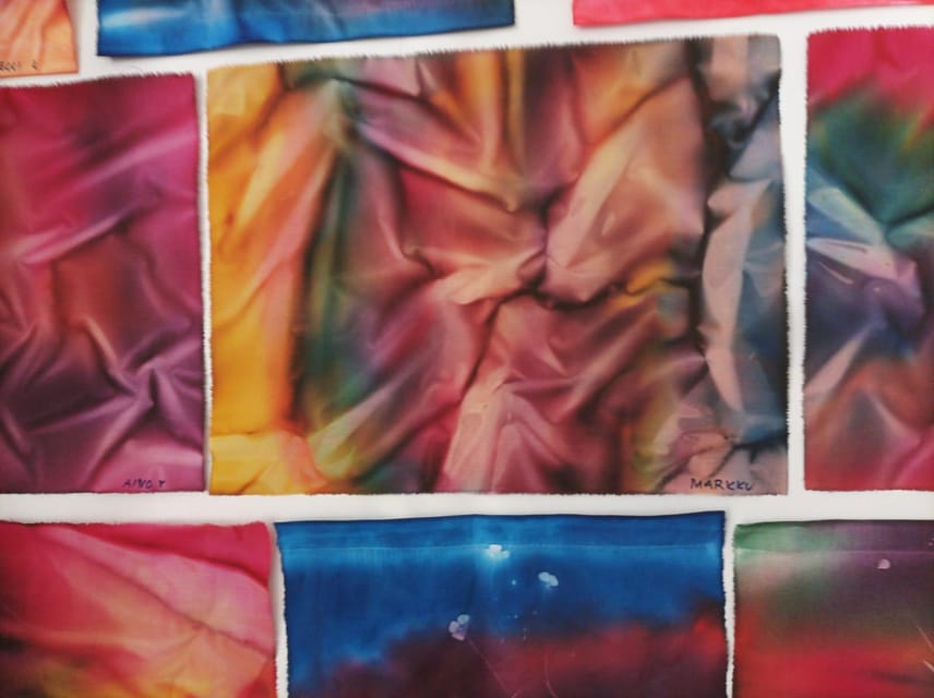 Easy Fabric Dyeing at clothing designer's cozy home - How the Tour Unfolds