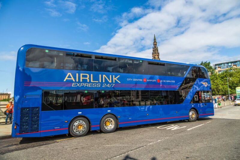 Edinburgh Airport: Bus Transfer - Route and Stops