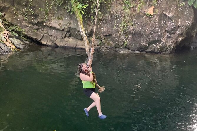 El Yunque Rainforest: Waterslides, Waterfalls and Rope Swing - Adrenaline-Pumping Rope Swing