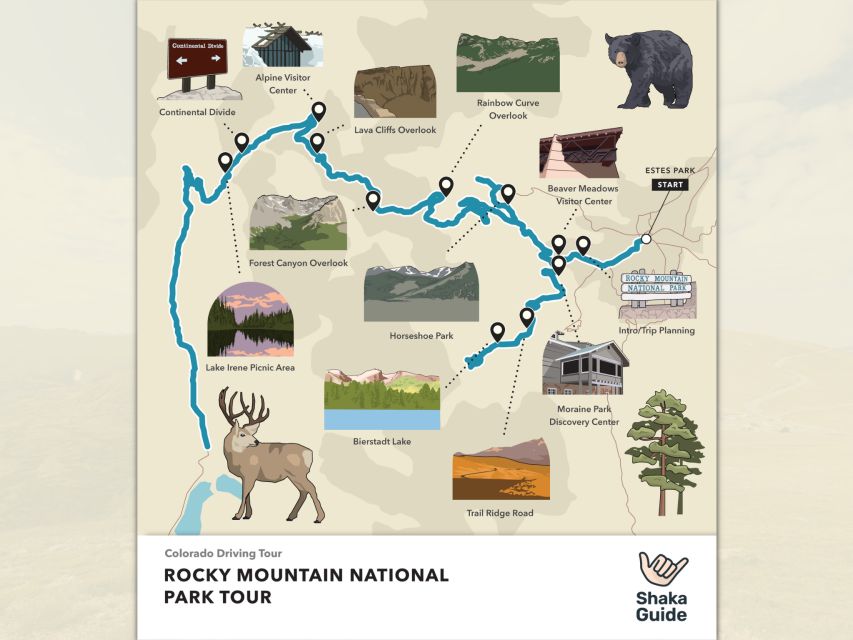 Estes Park: App-Based Rocky Mountain Park Audio Guide - Turn-by-Turn Directions