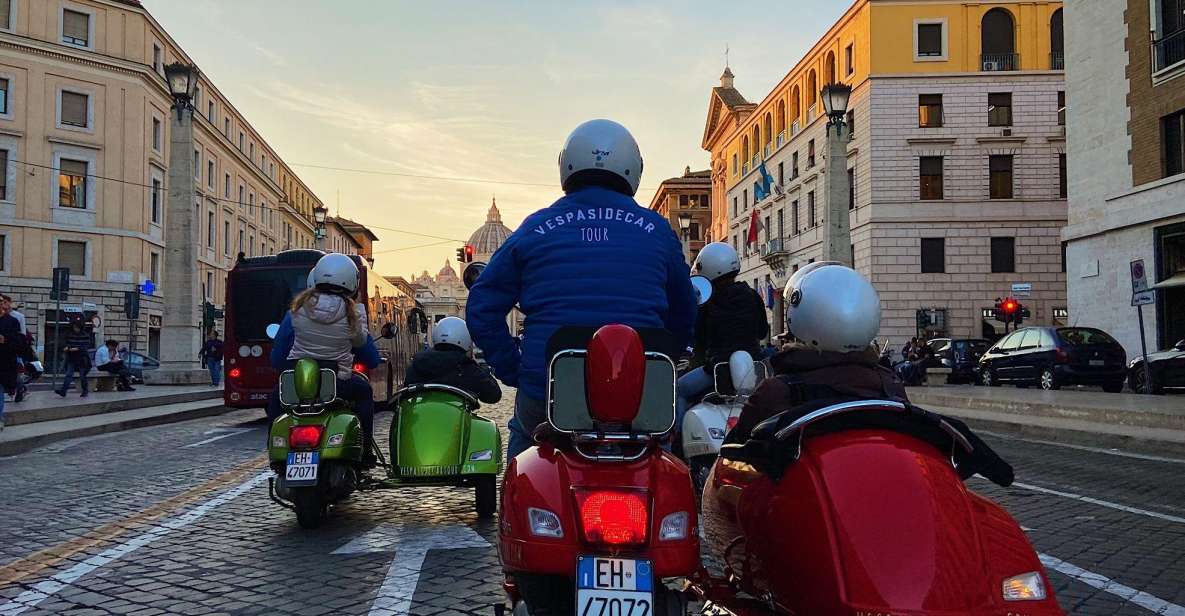 Evening Vespa Sidecar Tour With Italian Aperitivo - Inclusions