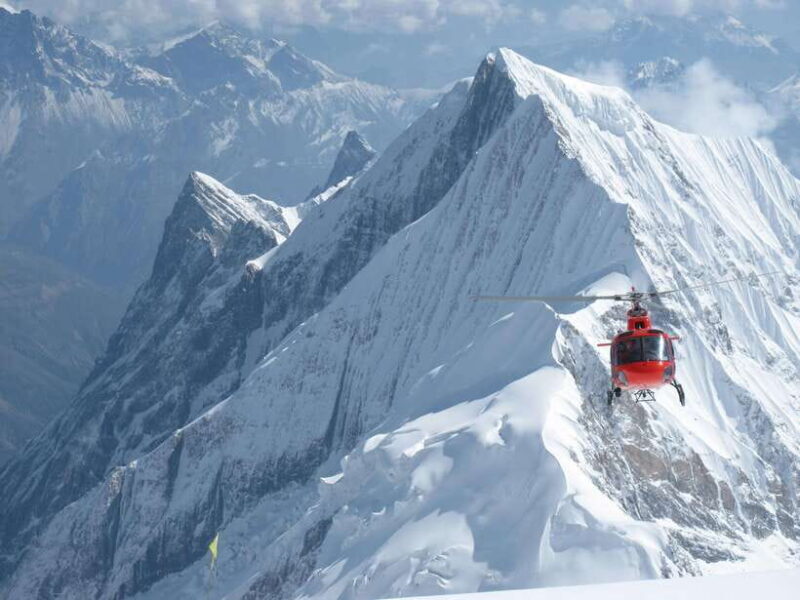 Everest Helicopter (shared) Tour landing in Kalapathar - An In-Depth Look at the Everest Helicopter Tour