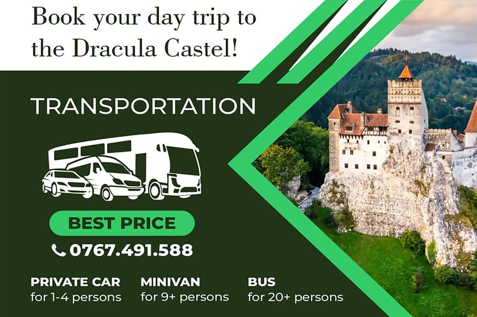 Exclusiv Dracula Bran Castle Day trip - only 6-7 hours - Key Points