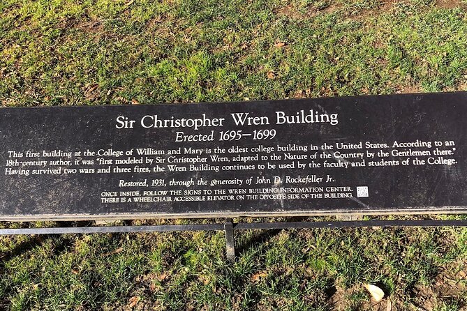 Exclusive Private Tour of Historic William and Mary College - Convenient Parking and Meeting Point Information