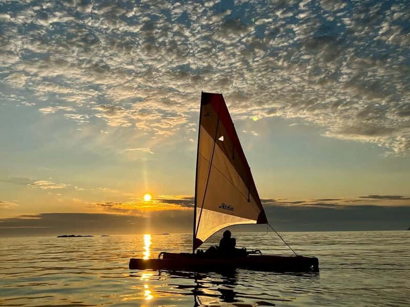 Exclusive to Norway, Sommarøy: Midnight sun in a Hobie sailing kayak. - The Sum Up