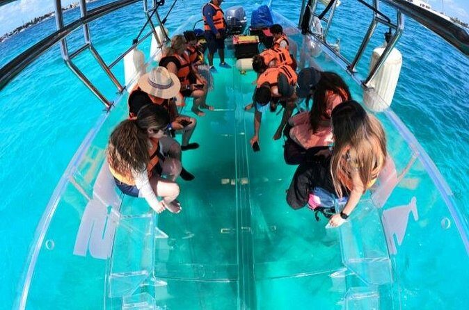 Explore Caribbean in a Transparent Boat in Isla Mujeres - Group Size and Atmosphere