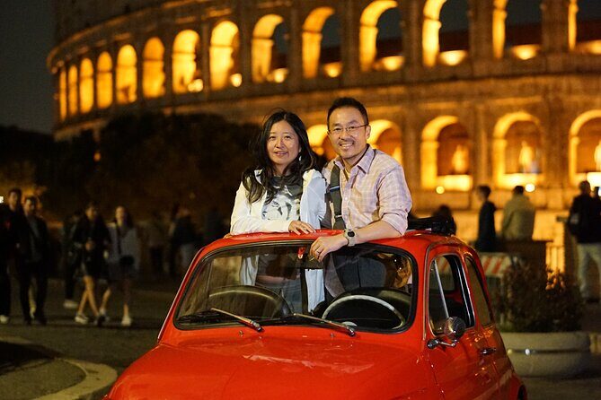 Explore Night Life in Rome with A Vintage Car Fiat 500 - The Experience: Why It Works