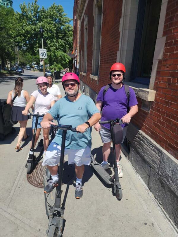 Explore Old-Montreal with easy to use e-scooters - The Practicalities: Comfort, Group Size, and Cost