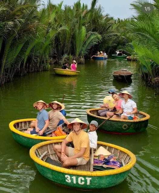Exploring the Waterways - Cam Thanh Coconut -Lantern Making - Bamboo Basket Boat Experience