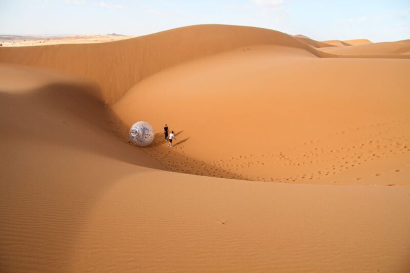 Extreme Adventure With Harness Zorbing in Merzouga Dunes - Duration and Cancellation Policy