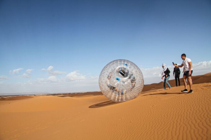 Extreme Adventure With Harness Zorbing in Merzouga Dunes - Exhilarating Adventure in Merzouga