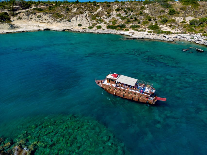 Faliraki : Transfer & Cruise to Lindos with 3 Swimming Stops - Key Points