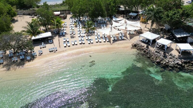 Falmouth: Bamboo Beach Club VIP Access + Lunch & Cocktails - Key Points