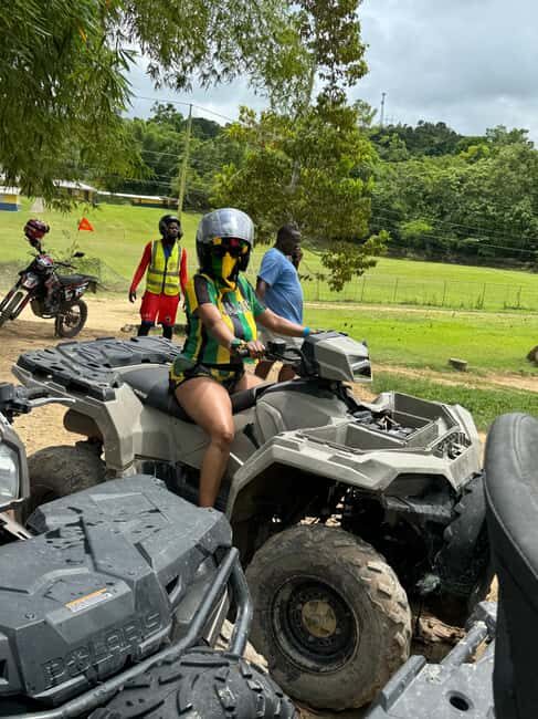 Falmouth: Blue Hole and Secret Falls Tour with ATV Ride - Key Points