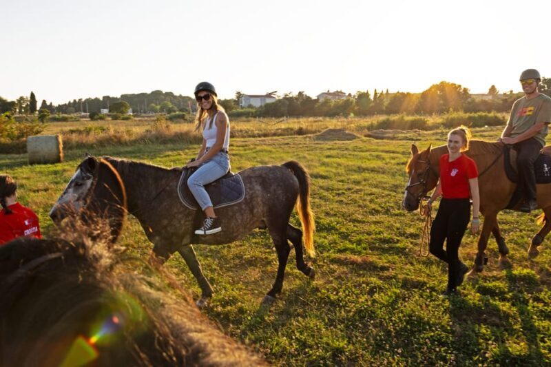 Fazana: Sunset 1-hour Horse Riding in Nature with Guide - The Sum Up