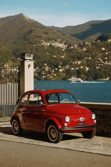 Fiat 500 Cabrio rental  Discover Lake Como with "Rosetta" 2 hours - The Itinerary: Scenic Highlights and Photo Stops