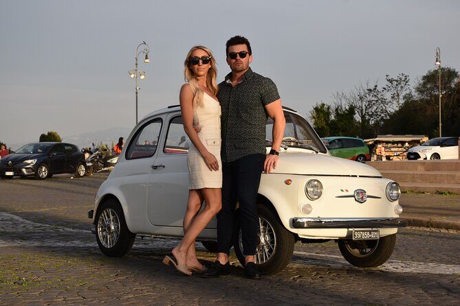 Fiat500 Night&Sunset Photoshoot, with a Roman, pickup included - What to Expect from the Tour