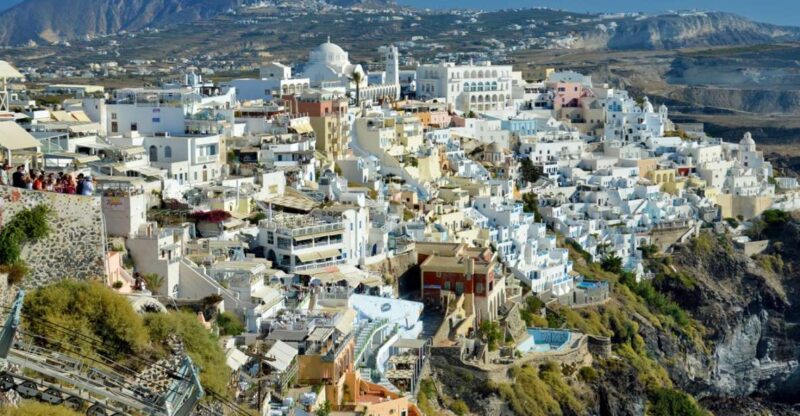 Fira: Walking Tour With Cable Car Ride - Panoramic Views From the Cable Car