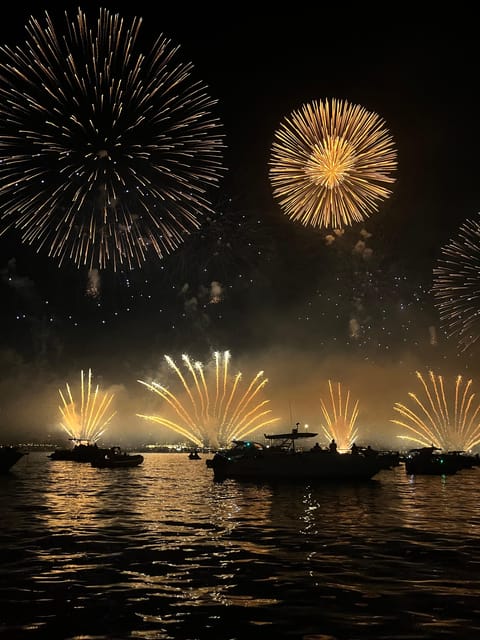 Fireworks and Sunset Catamaran Cruise From Théoule - Departure Location and Route